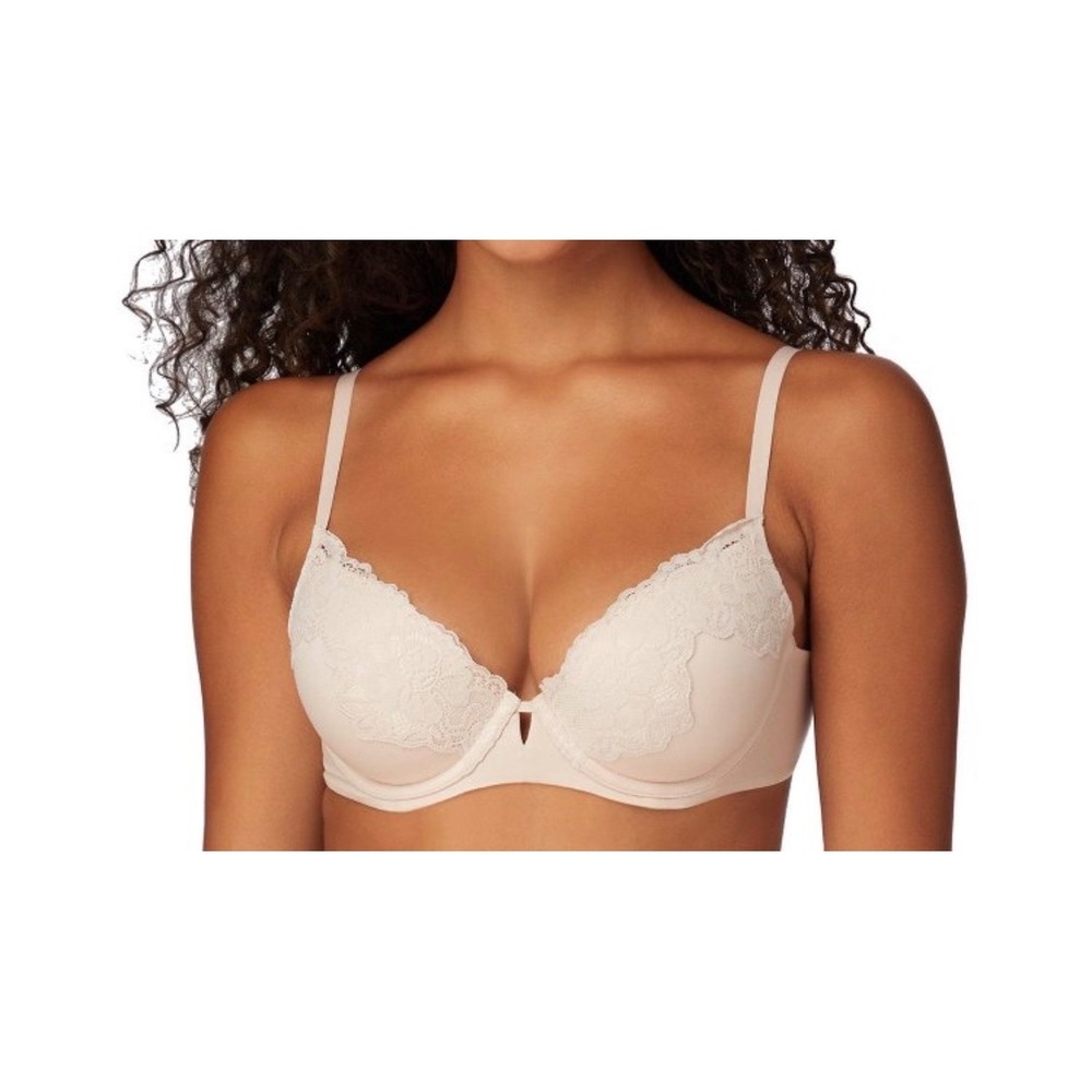 Maiden form  Lace Finesse T-Shirt Bra Underwire Scalloped Lace Trim  36D